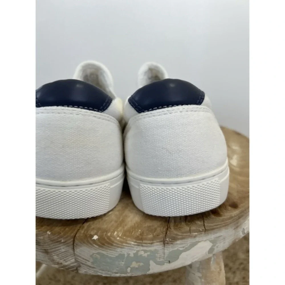 J.‎ Crew Factory Men's Canvas Slip-On Sneakers Sz 9.5 in White